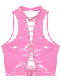 Women Leather Vest Gothic Steampunk