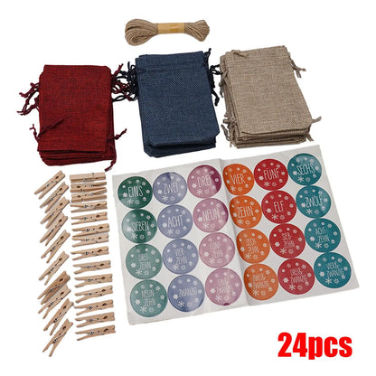 24 Mini Burlap Bags