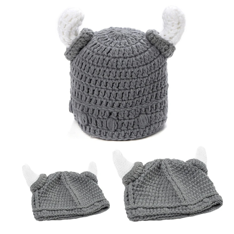 Viking Winter Knit Retro Beanie Cap