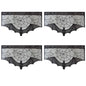 1pc Halloween Lace Curtain Black Bat Spider