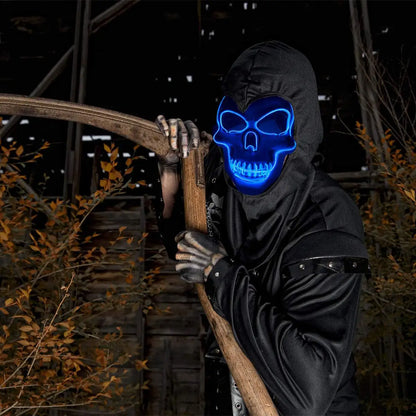 Horror Skull Mask LED Cold Light Mask