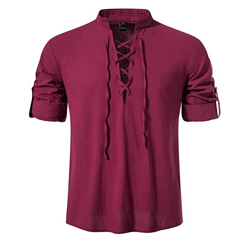 Mens Pirate Shirt Viking Retro Renaissance