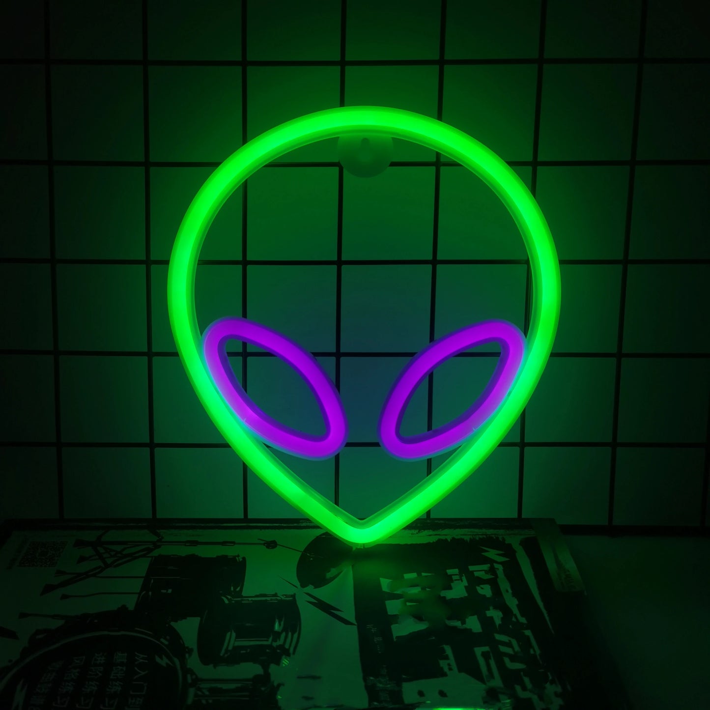 Halloween Bat Spirit LED Neon Wall Decor - USB or Battery Powered