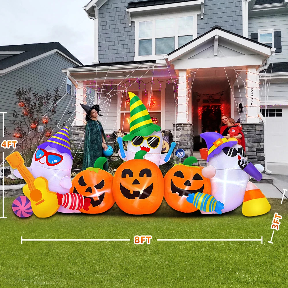 8 FT Halloween Inflatable Decoration Ghost