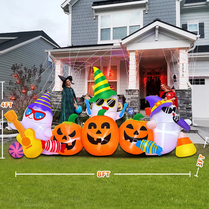 8 FT Halloween Inflatable Decoration Ghost