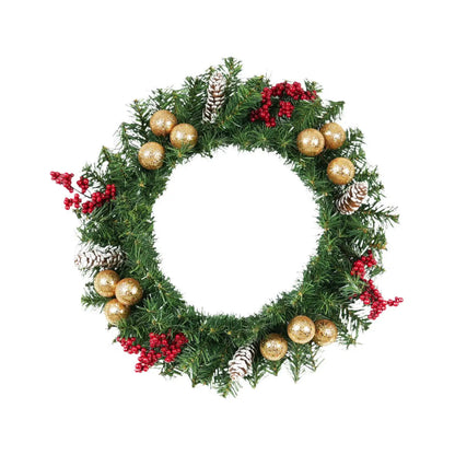 Christmas Wreath - Elegant Seasonal Decor - Decorative Wreath for Home & Holiday