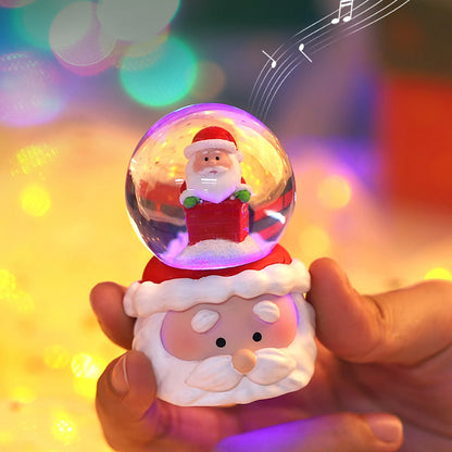 Crystal Ball Lighting Christmas Snow Globe Ornament