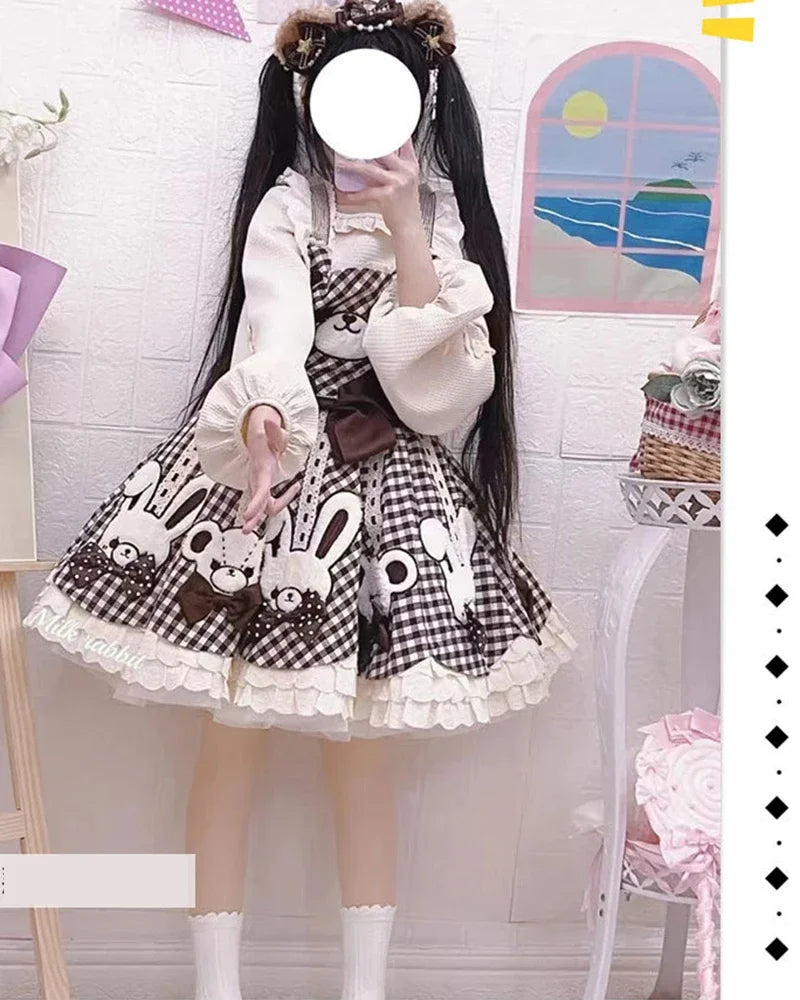 Women Flower Style Lolita Petticoats Tutu Puffy Cancan Skirt