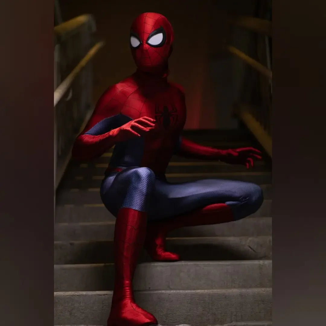 Halloween Men Spider Cosplay Costume  Jumpsuit