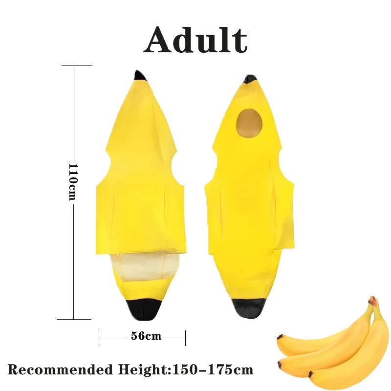 Child/Adult Unisex Fun Banana Set