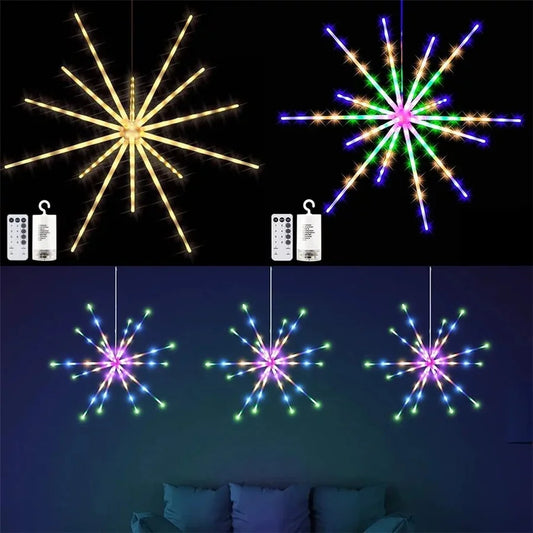 String Lights Outdoor 112LEDs -  Exploding Star Firework Fairy Garland Lights