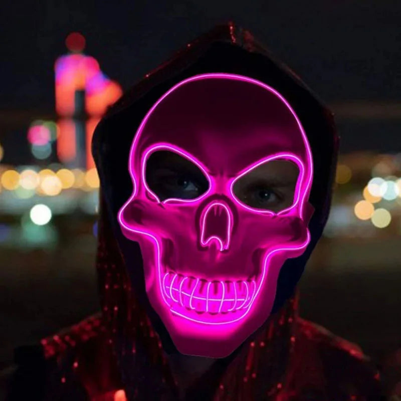 Horror Skull Mask LED Cold Light Mask