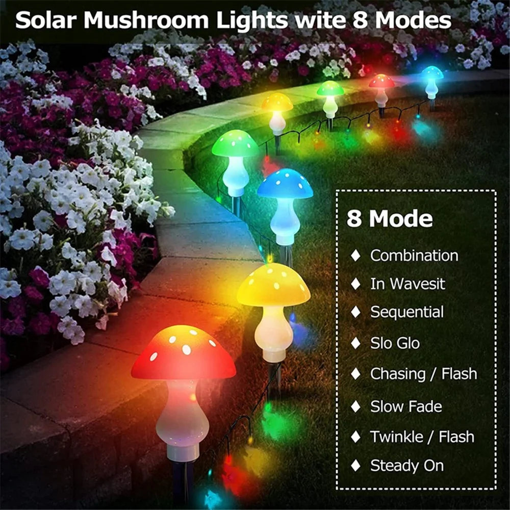 Solar Waterproof Mushroom Light