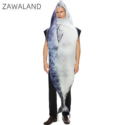 Zawaland Cosplay Fish Costume Funny Halloween Suit