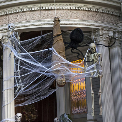 Artificial Spider Web White Stretchy Cobweb Glow