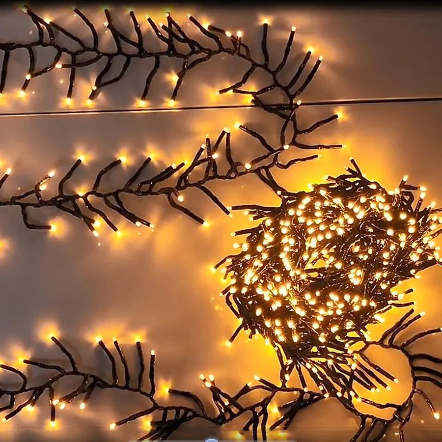 30M 2000 LED Cluster Christmas String Lights