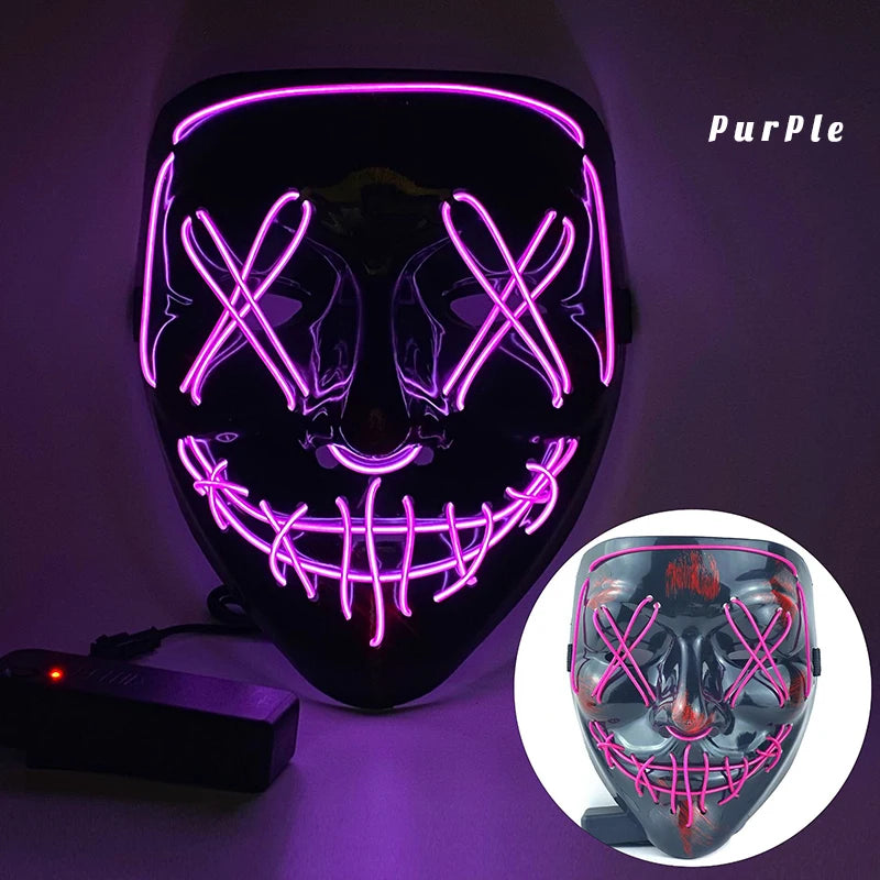 LED Dual Color Glowing Masks