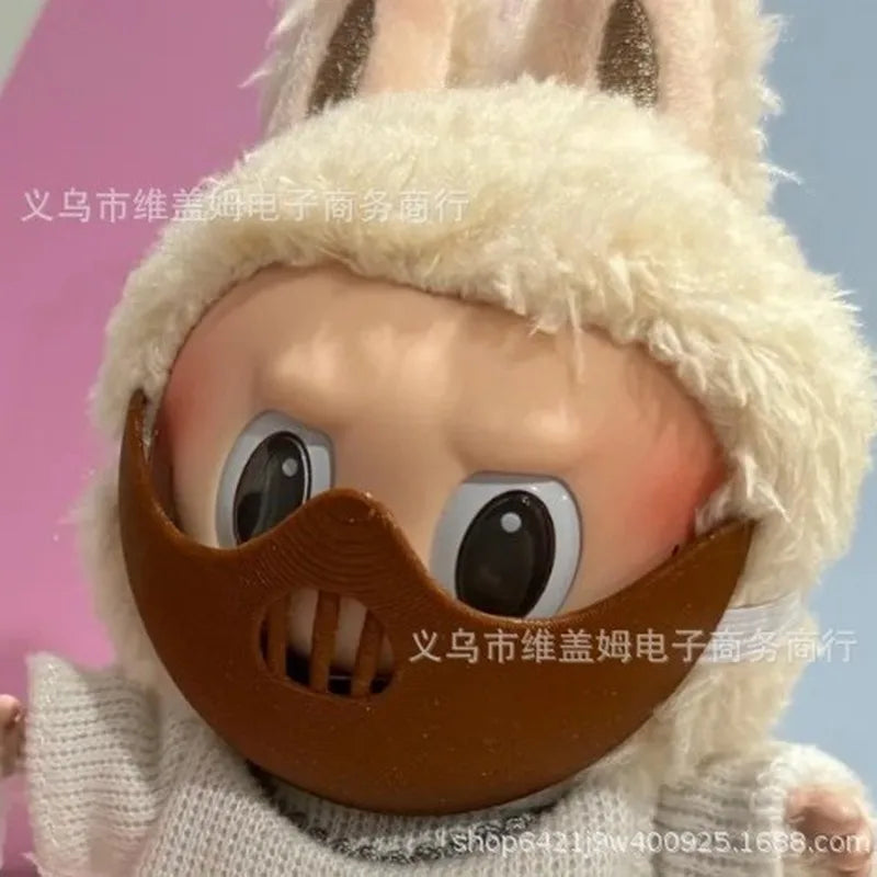 For/Cloth Labubu Doll Diy Terror Mask