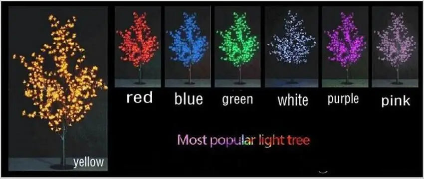 LED Cherry Blossom Christmas Tree Light – 1.5m Outdoor Lighting