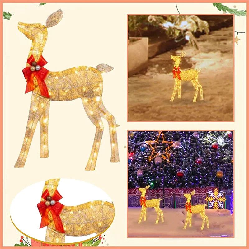 Lighted Christmas Reindeer - Water Resistant Light