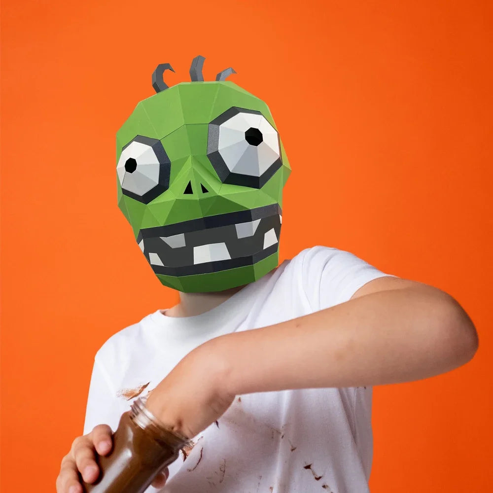 3D Zombie Head Mask for Adults and Kids