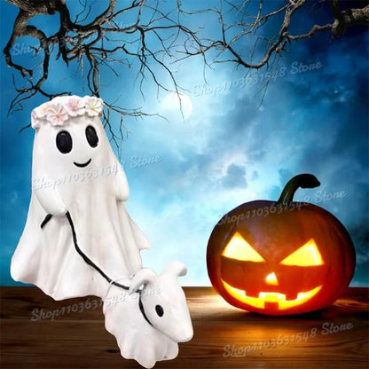 Resin Ghost Walking Dog Statue Decoration - Festivewarehouse™