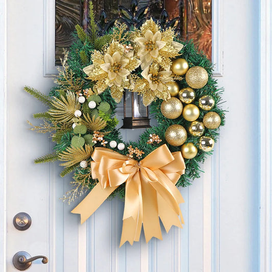 Christmas Wreath - Elegant Seasonal Decor - Decorative Wreath for Home & Holiday