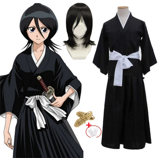 BLEACH Kuchiki Rukia Shinigami Cosplay Costume