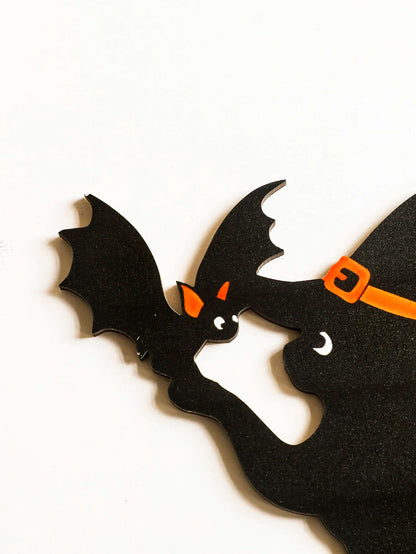 Halloween Black Cat Door Topper Decor