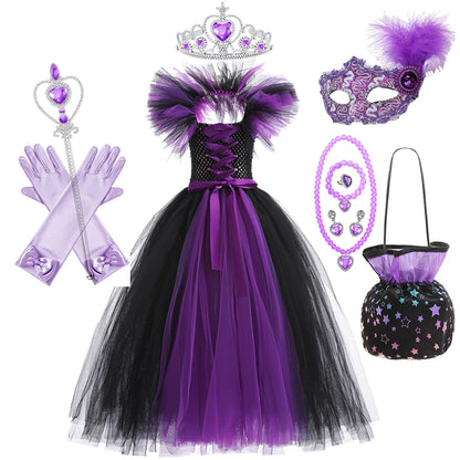 Maleficent Neck Dress Girls