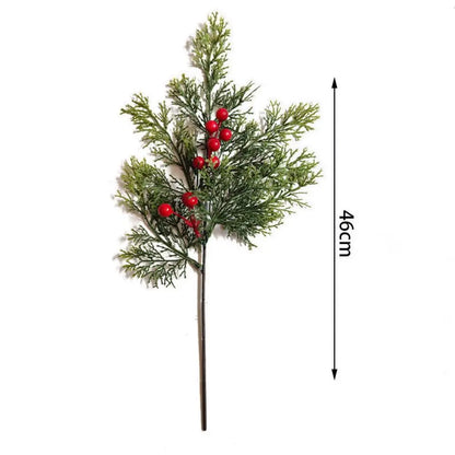 Elegant Seasonal Decor - Green Artificial Pine Branch Christmas Tree