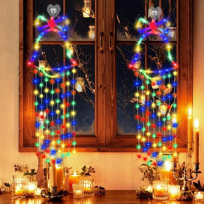 Christmas Bell  Window Curtains Lights LED