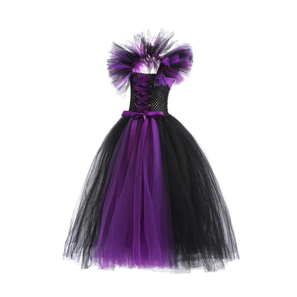 Maleficent Neck Dress Girls