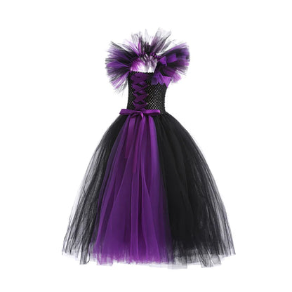 Maleficent Neck Dress Girls