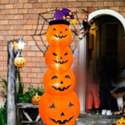 Inflatable Pumpkins, Yard Lawn Lighted Blow-up