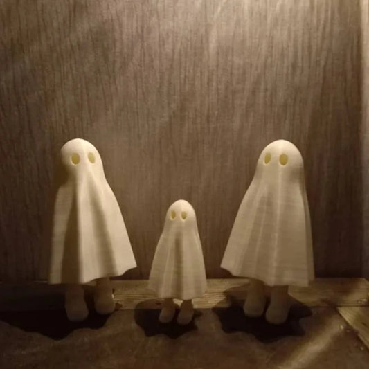 3D Printed Ghost Men Moveable Feet