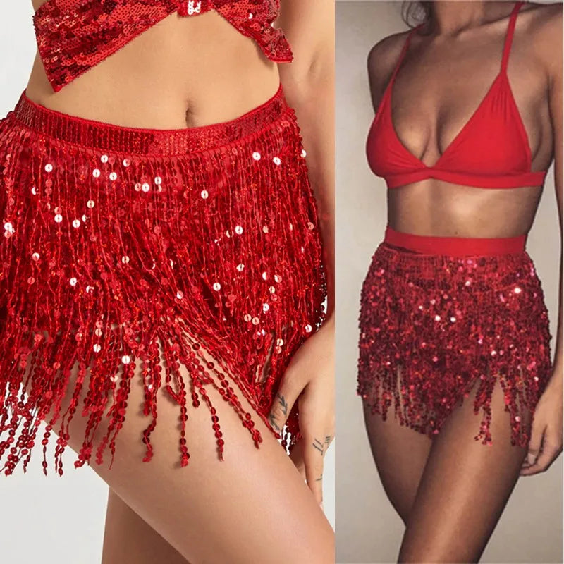 Latin Dance Hula Short Skirt Dress