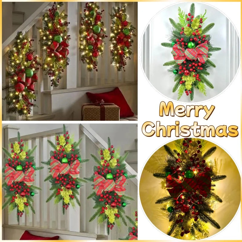 Christmas Wreath - Elegant Seasonal Decor - Decorative Wreath for Home & Holiday