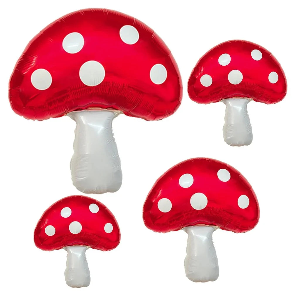 Red Mushroom Foil Balloons