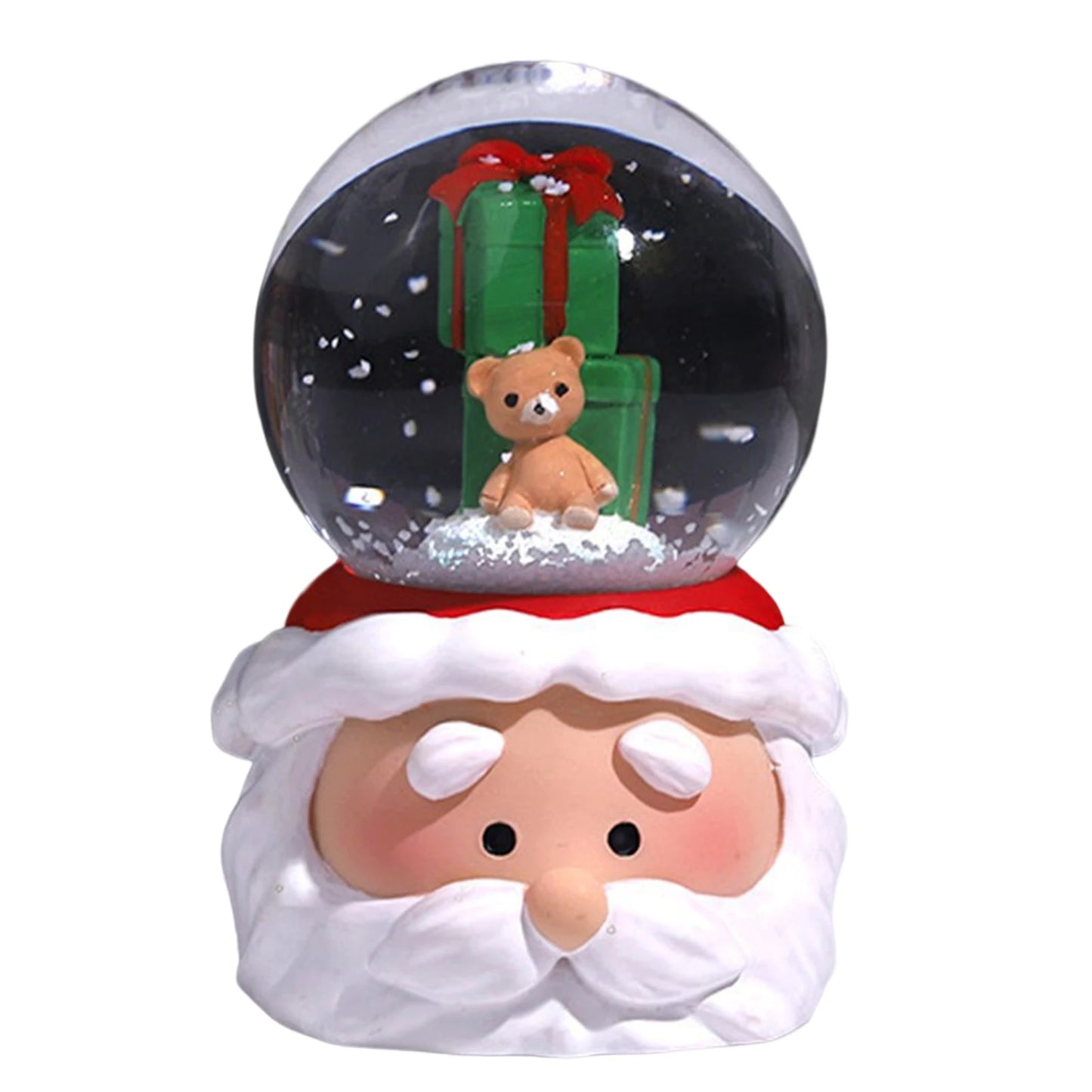 Crystal Ball Lighting Christmas Snow Globe Ornament