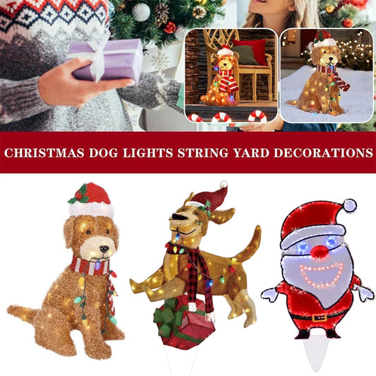 LED Christmas Dog Yard Decor