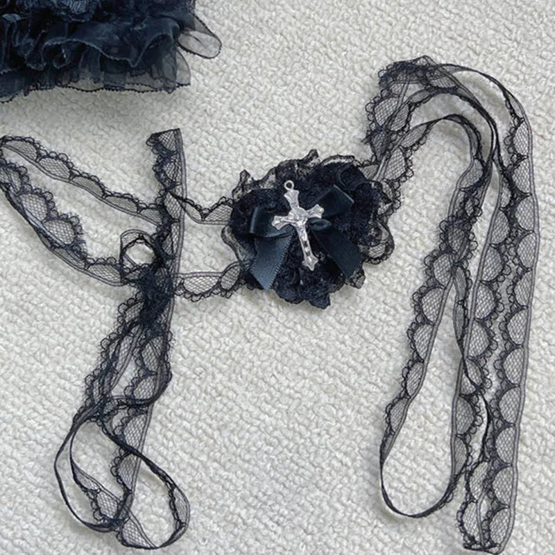 Halloween Punk Gothic Cross Eye Mask Cosplay