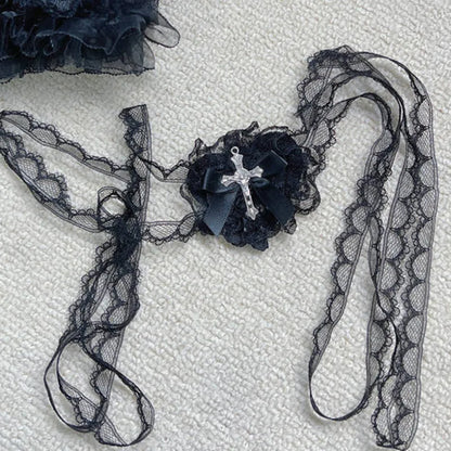 Halloween Punk Gothic Cross Eye Mask Cosplay