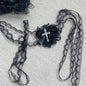 Halloween Punk Gothic Cross Eye Mask Cosplay
