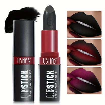 Black Lipstick Waterproof Velvet Matte Long Lasting Lip Gloss