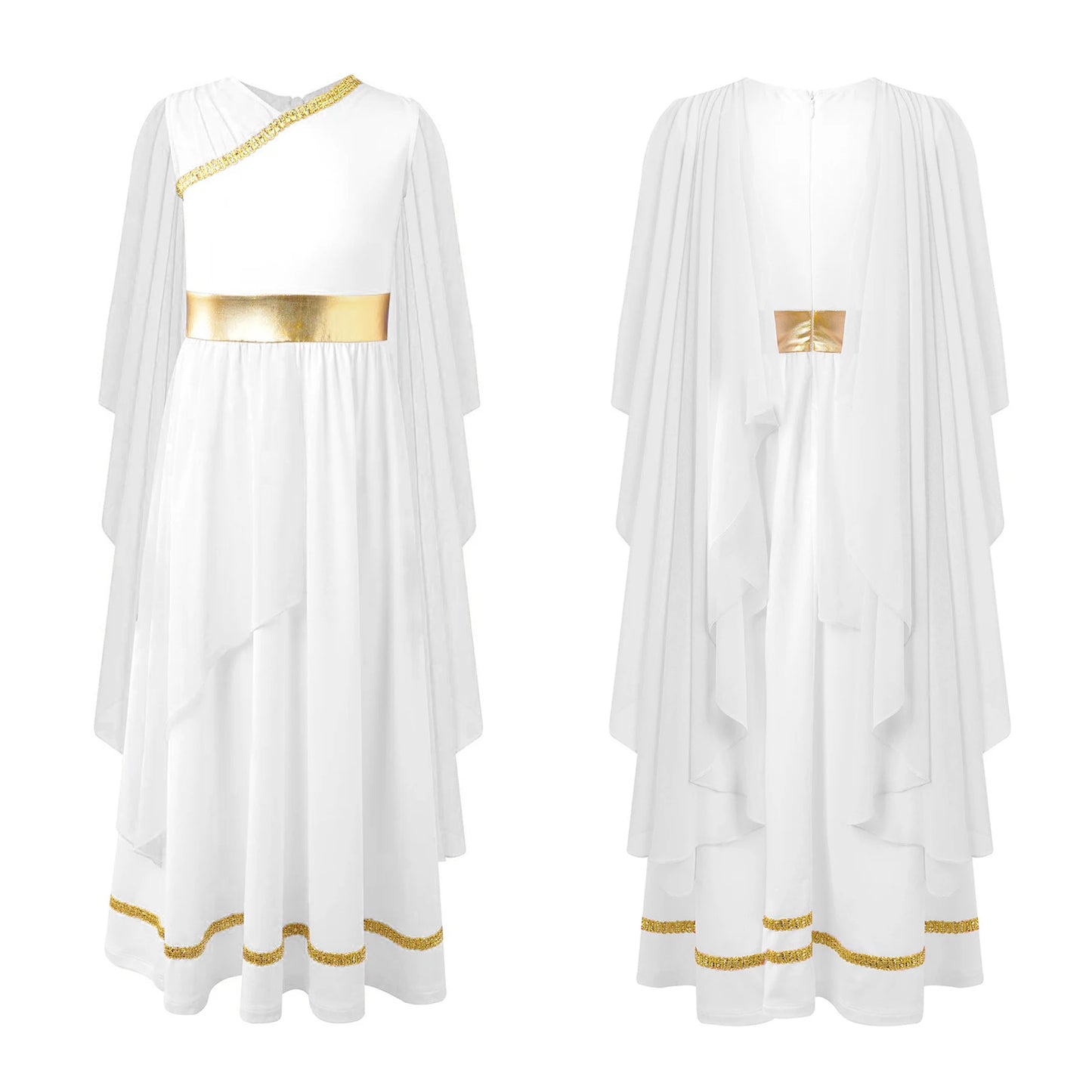 Girls Athena Costume Greek Princess Dress