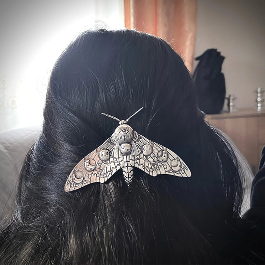 Moth Decor Hair Clip Vintage Gothic Hair Pin