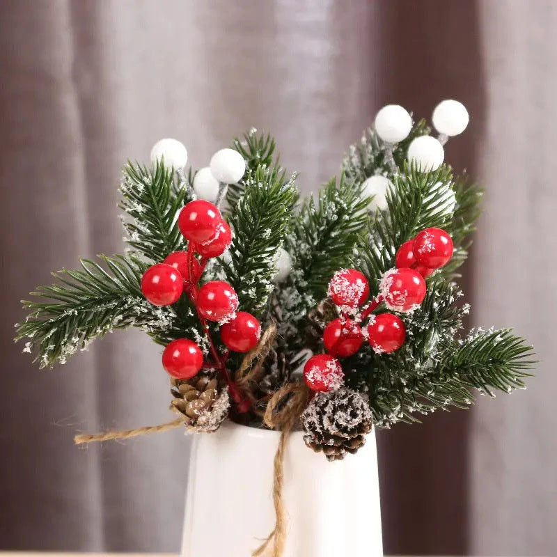 Christmas Decor - Artificial Flowers & Greenery, Gift Decor - Decorative Wreath for Home & Holiday