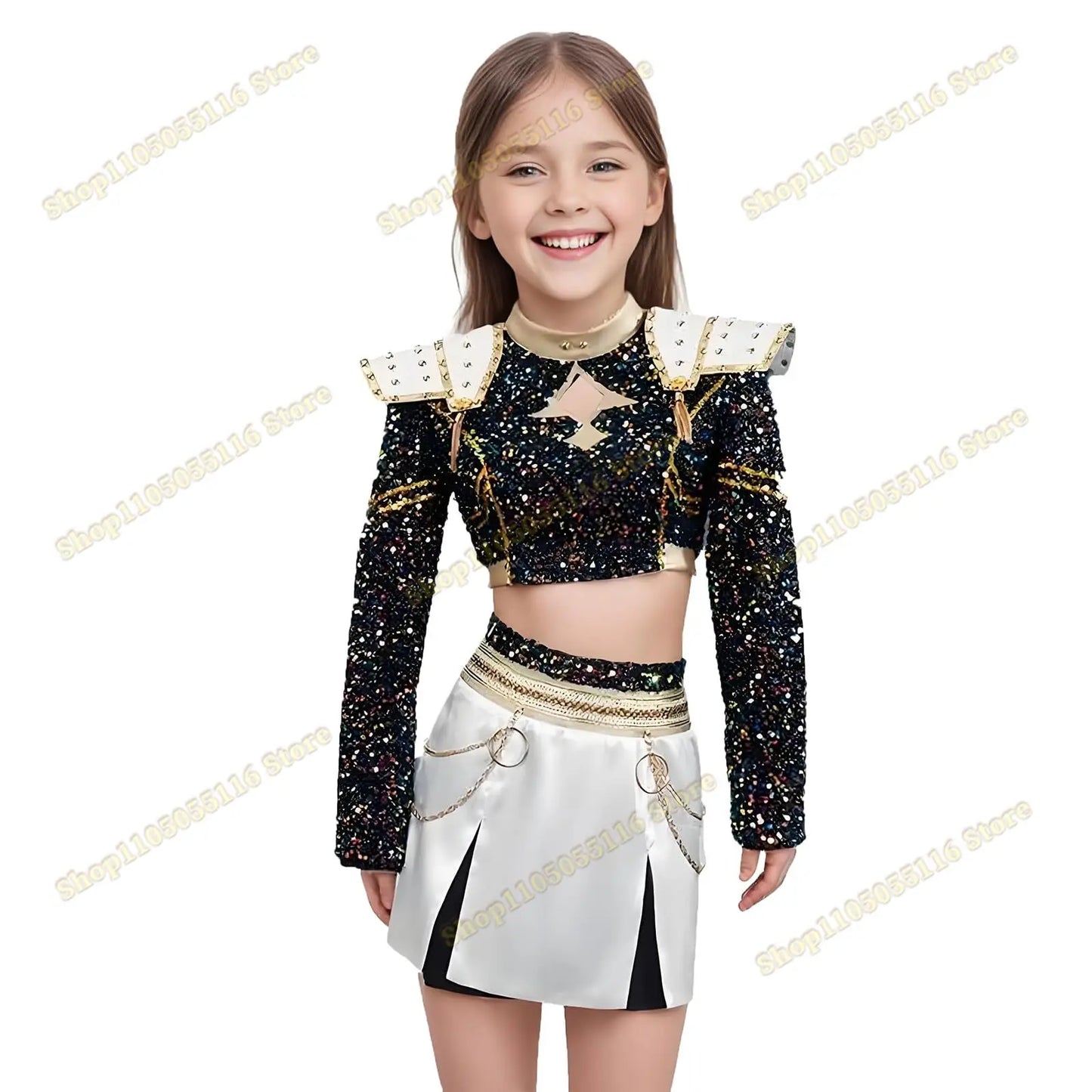 KPop Zoey Cosplay Costume Wig Shoes
