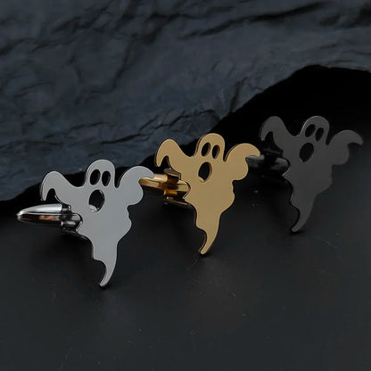 Stainless Steel Ghost Cufflinks for Men